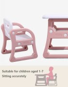 Nichiduta Masuta de studiu cu scaunel School Pink