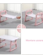 Nichiduta Masuta de studiu cu scaunel School Pink