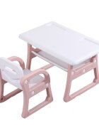 Nichiduta Masuta de studiu cu scaunel School Pink