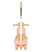 Nichiduta Motocicleta cu pedale pentru copii 3in1 Fast Pink cu maner parental detasabilfar cu lumina LEDmuzicaspatiu de depozitarestructura stabilasistem antirasturnareroti rezistenteunghi de viraj limitat