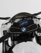 Nichiduta Motocicleta electrica pentru copii 12V 90W BMW 528 RR cu pornire la cheie roti eva si scaun de piele doua motoare puternice si cric pliabil