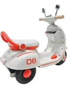Nichiduta Motocicleta electrica pentru copii Happiness Orange acumulator 6V4Ah sezut confortabil roti rezistente manere ergonomice