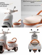 Nichiduta Motocicleta electrica pentru copii Happiness Orange acumulator 6V4Ah sezut confortabil roti rezistente manere ergonomice