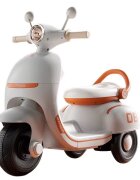 Nichiduta Motocicleta electrica pentru copii Happiness Orange acumulator 6V4Ah sezut confortabil roti rezistente manere ergonomice