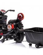 Nichiduta Motocicleta electrica pentru copii SafeRider 95 Blackremorca detasabilaroti ajutatoaremotor 35wacumulator 6V7Ahfar cu lumini LEDroti rezistentemanere ergonomicemuzicapornire la buton
