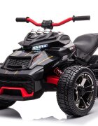 Nichiduta Motocicleta electrica pentru copii Spider Black 90W cu lumini pornire la buton sunete lumini si mufa Usb