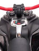 Nichiduta Motocicleta electrica pentru copii Spider Black 90W cu lumini pornire la buton sunete lumini si mufa Usb