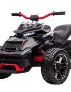 Nichiduta Motocicleta electrica pentru copii Spider Black 90W cu lumini pornire la buton sunete lumini si mufa Usb
