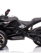 Nichiduta Motocicleta electrica pentru copii Spider Black cu roti EVAacumulator 12V lumini LEDpornire la butonsezut ergonomicmanere antiderapantedisplay cu afisaj bateriegreutate admisa 30 kg