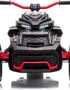 Nichiduta Motocicleta electrica pentru copii Spider Black cu roti EVAacumulator 12V lumini LEDpornire la butonsezut ergonomicmanere antiderapantedisplay cu afisaj bateriegreutate admisa 30 kg
