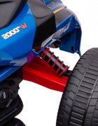 Nichiduta Motocicleta electrica pentru copii Spider Blue cu roti EVAacumulator 12V lumini LEDpornire la butonsezut ergonomicmanere antiderapantedisplay cu afisaj bateriegreutate admisa 30 kg
