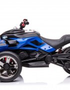 Nichiduta Motocicleta electrica pentru copii Spider Blue cu roti EVAacumulator 12V lumini LEDpornire la butonsezut ergonomicmanere antiderapantedisplay cu afisaj bateriegreutate admisa 30 kg