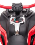 Nichiduta Motocicleta electrica pentru copii Spider Red 90W cu lumini pornire la buton sunete lumini si mufa Usb