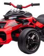 Nichiduta Motocicleta electrica pentru copii Spider Red 90W cu lumini pornire la buton sunete lumini si mufa Usb