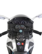 Nichiduta Motocicleta electrica pentru copii Sport HP2 70W White cu unitate audio Mp3 si lumini led portbagaj si roti rezistente