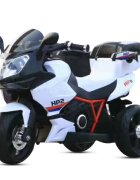 Nichiduta Motocicleta electrica pentru copii Sport HP2 70W White cu unitate audio Mp3 si lumini led portbagaj si roti rezistente