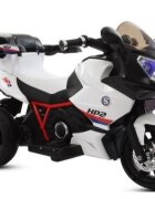 Nichiduta Motocicleta electrica pentru copii Sport HP2 70W White cu unitate audio Mp3 si lumini led portbagaj si roti rezistente