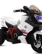 Nichiduta Motocicleta electrica pentru copii Sport HP2 70W White cu unitate audio Mp3 si lumini led portbagaj si roti rezistente