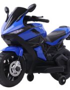 Nichiduta Motocicleta electrica pentru copii Storm Blue motor 38wscaun confortabil din piele ecologicaroti ajutatoareoglinzi retrovizoaremp3far cu lumini ledmuzicapornire la butonsuport picioaremanere ergonomice
