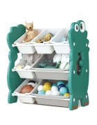 Nichiduta Organizator jucarii cu 7 cutii Dinosaur Verde