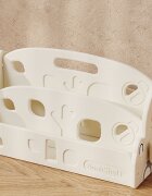 Nichiduta Organizator pentru carti Happy Car White