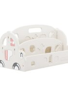 Nichiduta Organizator pentru carti Happy Car White