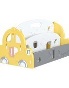 Nichiduta Organizator pentru carti Happy Car Yellow