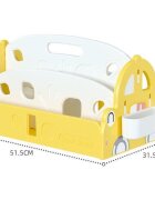 Nichiduta Organizator pentru carti Happy Car Yellow