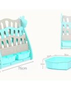 Nichiduta Organizator pentru carti si jucarii Giraffe Mint