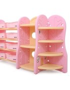 Nichiduta Organizator pentru jucarii si rechizite cu polite si 8 cutii depozitare Tree Peach Pink