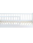 Nichiduta Pat din lemn cu protectii laterale Junior 140x70 cm Alb