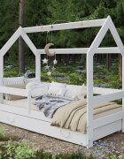 Nichiduta Pat tineret din lemn cu Sertar 160 x 80 cm tip Casuta Alba