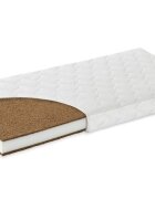 Nichiduta Patut cu sertar si leganare Turcoaz + Saltea cu husa din bumbac 120x60x10 cm