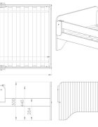 Nichiduta Patut din lemn cu 2 bariere de protectie 160x80 cm Junior Alb
