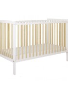 Nichiduta Patut din lemn Lumi AlbNatur cu sistem 3 bare detasabilevopsea ecologica pe baza de apasomiera reglabila pe 3 nivele de inaltimedimensiune interioara 120x60 cm