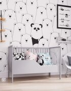 Nichiduta Patut din lemn pentru copii Dominic Gri design modern cu somiera reglabila pe 3 inaltimi distincte dimensiunea exterioara 125 x 65 cm