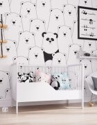 Nichiduta Patut din lemn pentru copii Dominic White design modern cu somiera reglabila pe 3 inaltimi distincte dimensiunea exterioara 125 x 65 cm