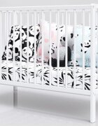 Nichiduta Patut din lemn pentru copii Dominic White design modern cu somiera reglabila pe 3 inaltimi distincte dimensiunea exterioara 125 x 65 cm