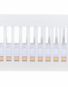 Nichiduta Patut din lemn pentru copii Sweet Dreams II cu somiera reglabila pe 3 inaltimi distincte tratat cu vopsele si lacuri ecologice pe baza de apa + Saltea cocos 12 cm