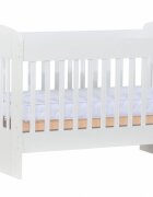 Nichiduta Patut din lemn pentru copii Sweet Dreams II cu somiera reglabila pe 3 inaltimi distincte tratat cu vopsele si lacuri ecologice pe baza de apa + Saltea cocos 12 cm
