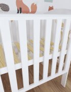 Nichiduta Patut din lemn Tobi White 100x50 cm cu laterala culisantamargine din silicon pentru protectie dintisoridesign modernmargini rotunjite3 nivele de reglare somiera vopsele si materiale sigure