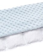 Nichiduta Pernuta anticolici umpluta cu samburi de cirese Minky Blue 20x60 cm