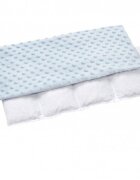 Nichiduta Pernuta anticolici umpluta cu samburi de cirese Minky Blue 20x60 cm