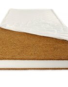 Nichiduta Saltea cu husa detasabila din microfibra Cocos Comfort + 120x60x12 cm