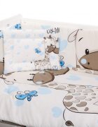 Nichiduta Set lenjerie patut cu 5 piese UMe Blue