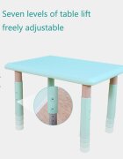 Nichiduta Set masuta si scaunel cu inaltime reglabila 60x60 cm Lift Mint