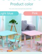 Nichiduta Set masuta si scaunel cu inaltime reglabila 60x60 cm Lift Mint