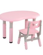 Nichiduta Set masuta si scaunel cu inaltime reglabila Study Pink