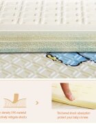 Nichiduta Tarc de joaca pentru copii Light Grey 150 x 150 cm cadru metalic pereti din plasa covoras din spuma cu doua fete 4 inele ajutatoare si 100 bile incluse