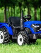Nichiduta Tractor cu remorca Speed Track Blueacumulator 24V8Ah2 motoare x 200wroti EVAscaun din pielefaruri cu lumini ledsezut spatiostelecomanda 2.4Gdesign realistic